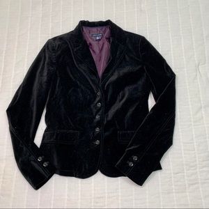 Black Tommy Hilfiger Velvet Blazer Size Small